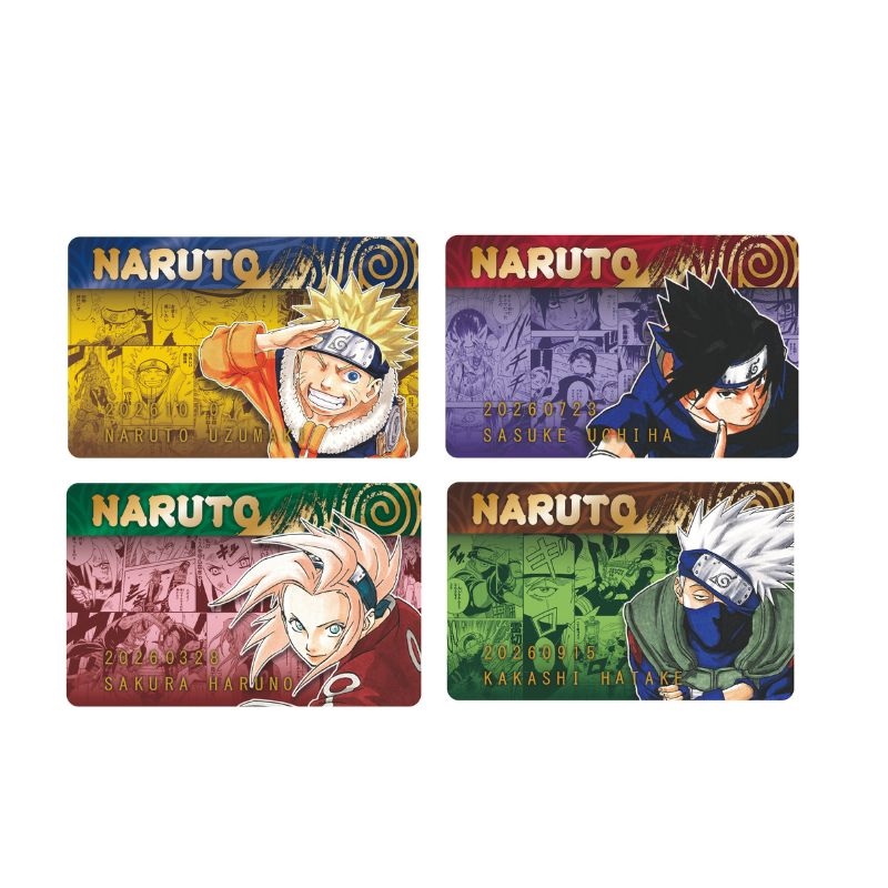 『NARUTO−ナルト−』バースデイコレクションカード2026 4枚セット(うずまきナルト/うちはサスケ/春野サクラ/はたけカカシ) BF1