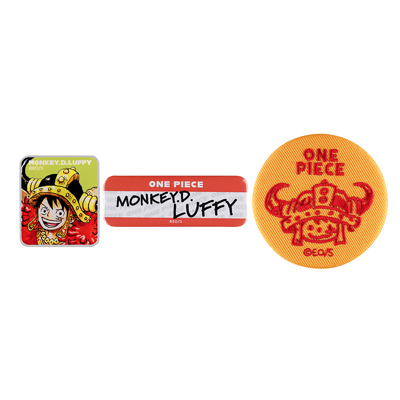 『ONE PIECE』バッジいろいろセット （アクリルバッジ・缶バッジ・刺繍バッジ）