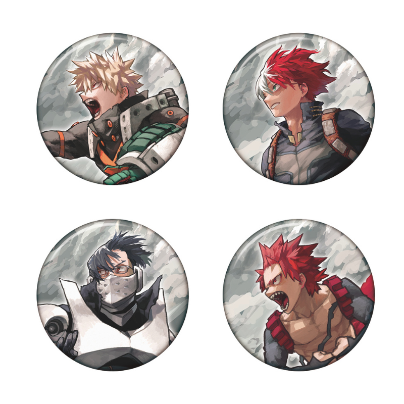 『僕のヒーローアカデミア』コレクション缶バッジ　ＫＥＹ　ＶＩＳＵＡＬ　ＨＥＲＯＥＳ　ＶＳ　ＶＩＬＬＡＩＮＳ　ＳＵＰＲＥＭＥ　（全１６種／ランダム１種入り）　＜僕のヒーローアカデミア原画展＞　ＢＥ２