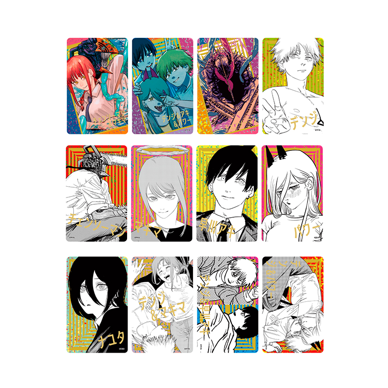 『チェンソーマン』箔押しクリアカードコレクション　１２枚セット　第１弾　（全４組／ランダム１組入り）　ＢＥ４－ＪＳ