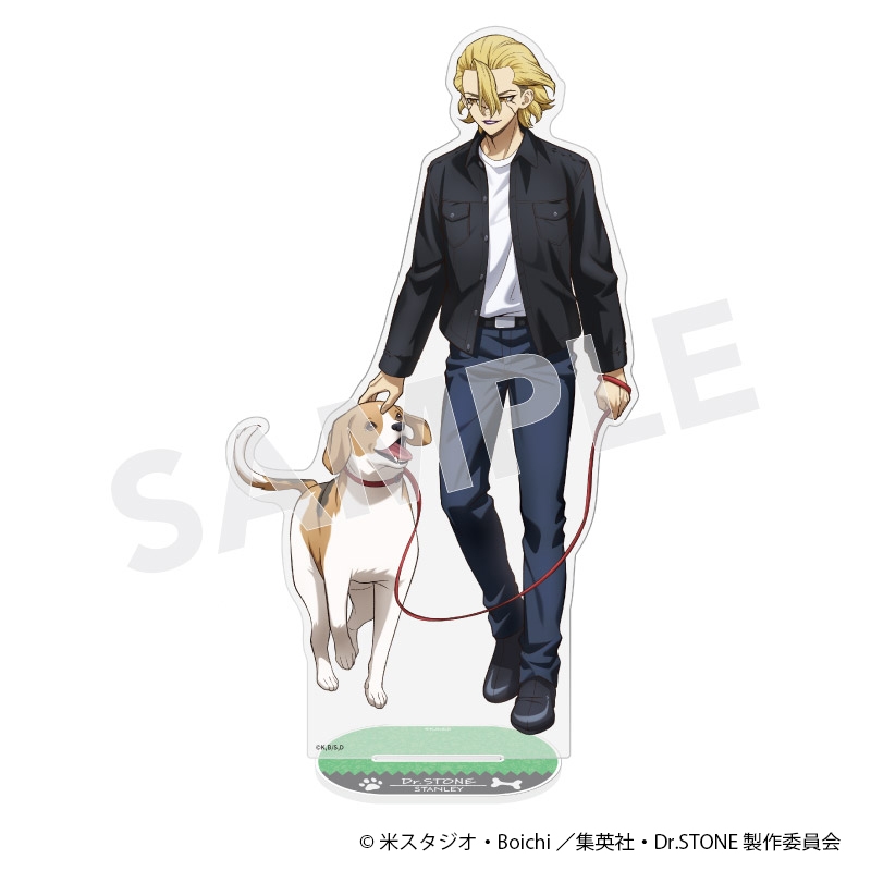 Ｄｒ．ＳＴＯＮＥ　ＢＩＧアクリルスタンド　ｗｉｔｈ　Ｄｏｇｓ　ｖｅｒ．　スタンリー・スナイダー