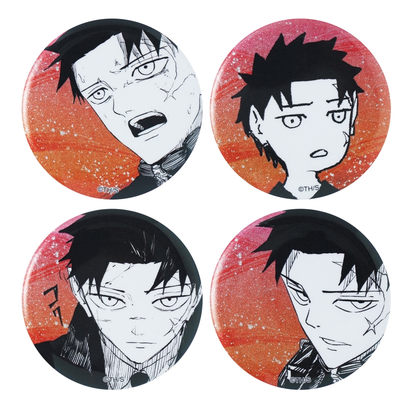 『カグラバチ』缶バッジ４個セット　ＥＭＯＴＩＯＮＳ　六平千鉱