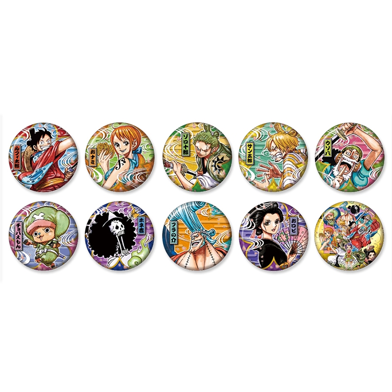 『ONE PIECE』コレクション缶バッジ“HEROES”【麦わらの一味ワノ国Ver.】 全10種 AI2