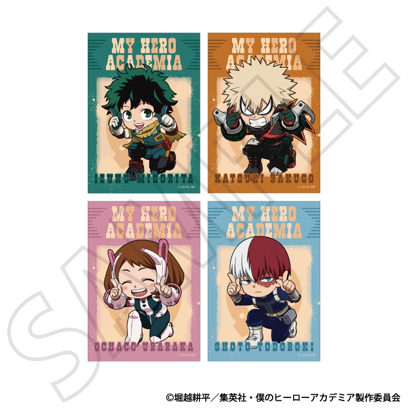 『僕のヒーローアカデミア』ブロマイドセットA/緑谷 出久・爆豪 勝己・麗日 お茶子・轟 焦凍 午年