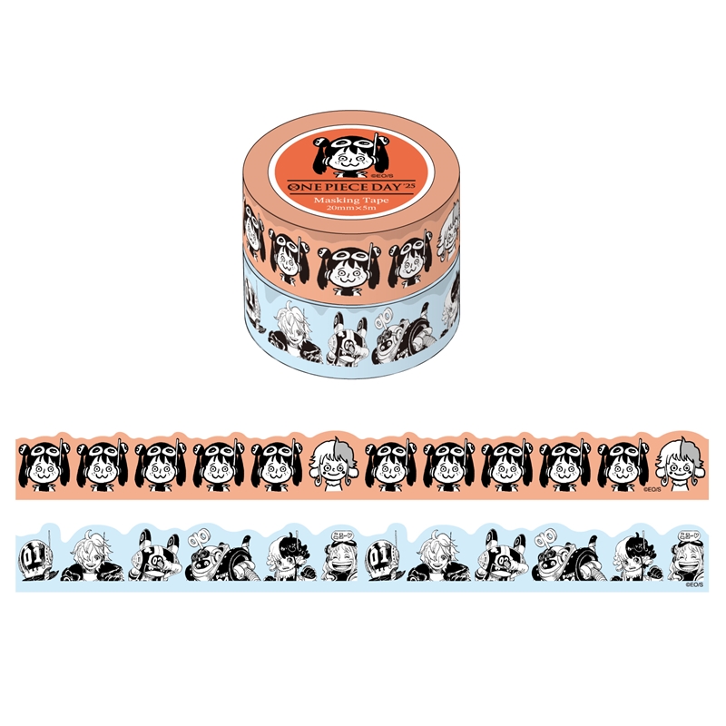 『ONE PIECE』ルフィ&ベガパンク 猫(サテライト)マスキングテープセット
