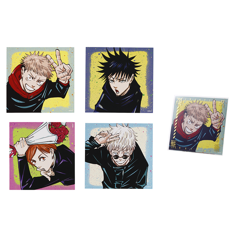 『呪術廻戦』箔入りクリアケーススタンド付きシール4枚セット BB4−JF