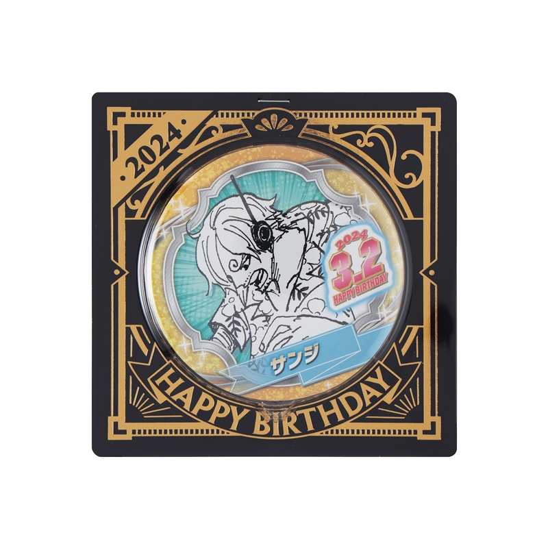 『ONE PIECE』バースデイ缶バッジ サンジ BD1