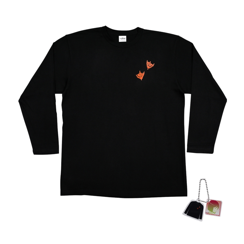 『ワールドトリガー』ロングＴシャツ　フリーサイズ　チャーム付き【足跡（アヒル）】　ＢＤ１