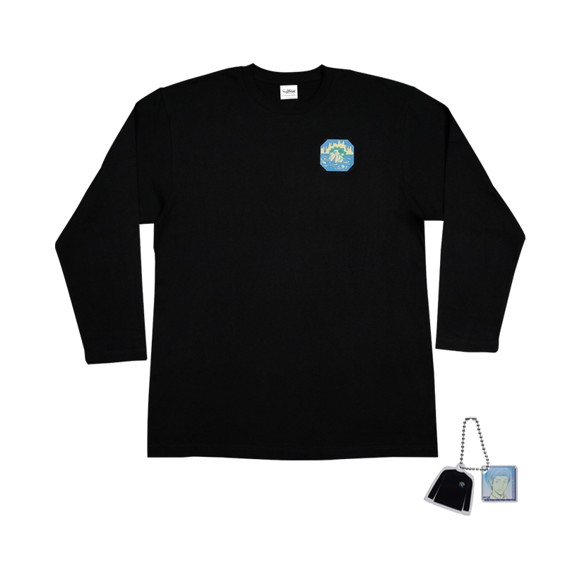 『ワールドトリガー』ロングＴシャツ　フリーサイズ　チャーム付き【川を汚されたカッパ】　ＢＤ１