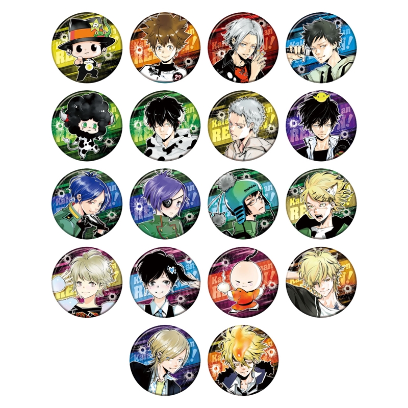 『家庭教師ヒットマンＲＥＢＯＲＮ！』コレクション缶バッジ　天野明展描きおろしｖｅｒ．−Ａ−　（全１８種／ランダム１種入り）　＜天野明展＞　ＢＤ２