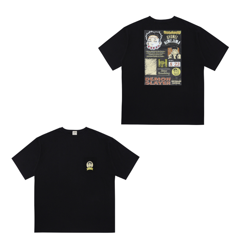 『鬼滅の刃』ポケット付きビッグシルエットTシャツ “HEROES” 悲鳴嶼行冥 BD3