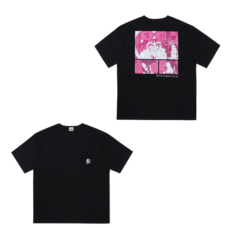 『ONE PIECE』ポケット付きビッグシルエットTシャツ “HEROES” ボア・ハンコック BD3