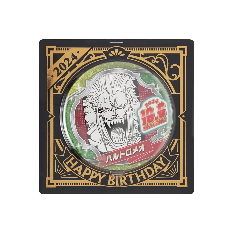 『ＯＮＥ　ＰＩＥＣＥ』バースデイ缶バッジ　バルトロメオ　ＢＤ４
