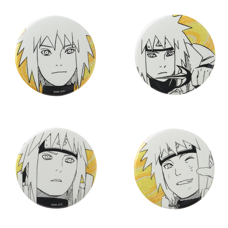 『ＮＡＲＵＴＯ−ナルト−』缶バッジ４個セット　ＥＭＯＴＩＯＮＳ　波風ミナト　ＢＤ４