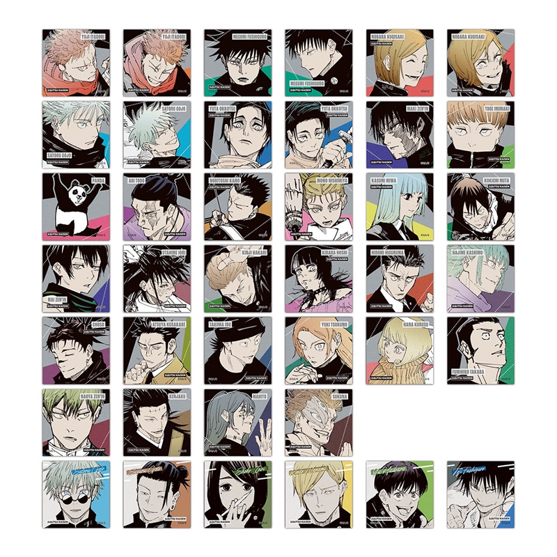 『呪術廻戦』スクエアステッカーコレクション 第1弾 (全40種/ランダム4種入り) BD4−JF