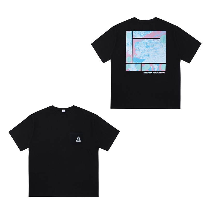 『僕のヒーローアカデミア』ポケット付きビッグシルエットTシャツ “HEROES” 轟焦凍 BE1