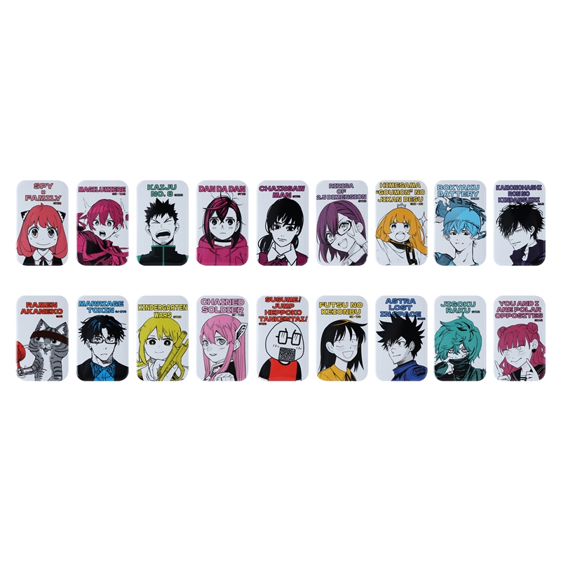 「少年ジャンプ+」スクエア缶バッジコレクション(スタンド付き) (全18種/ランダム1種入り) BE1