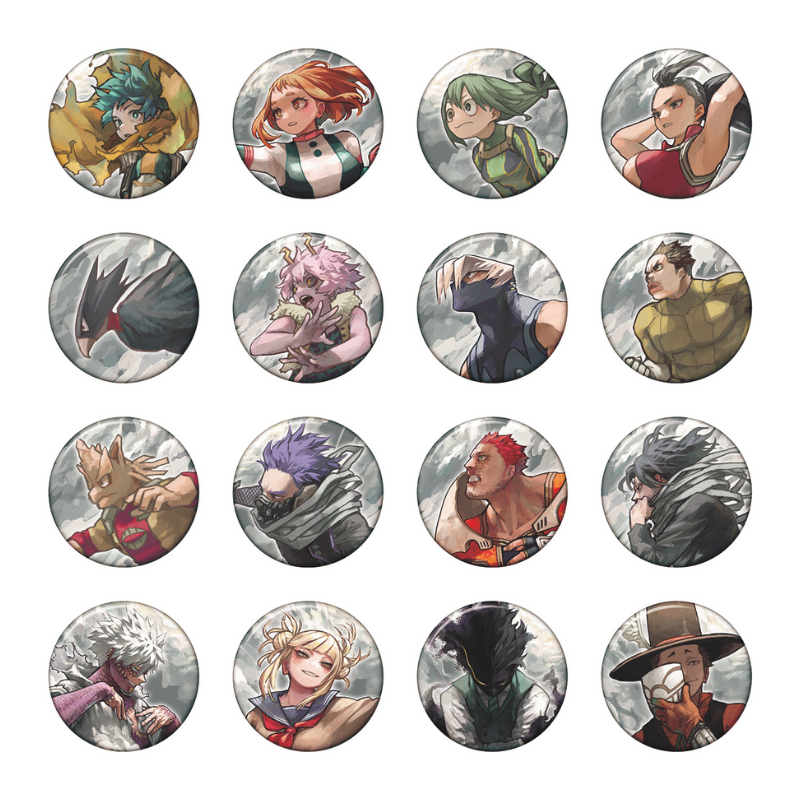 『僕のヒーローアカデミア』コレクション缶バッジ KEY VISUAL HEROES VS VILLAINS EXTREME (全16種/ランダム1種入り) <僕のヒーローアカデミア原画展> BE2