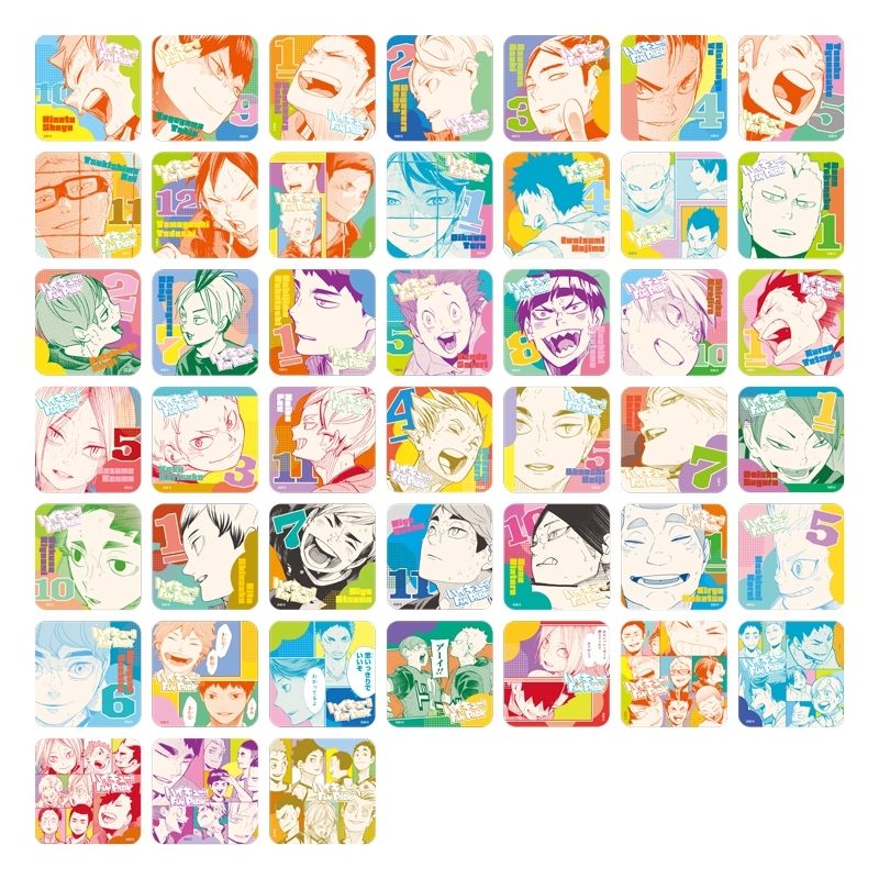 『ハイキュー！！』アートコースター　「ＦＵＮ！！」　（全４５種／ランダム５種入り）　＜ハイキュー！！　ＦＡＮ　ＰＡＲＫ＞　ＢＥ２