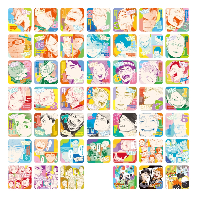 『ハイキュー！！』アートコースター　「ＦＵＮ！！」　全種セット　（全４５種＆特典３種／計４８種入り）　＜ハイキュー！！　ＦＡＮ　ＰＡＲＫ＞　ＢＥ２