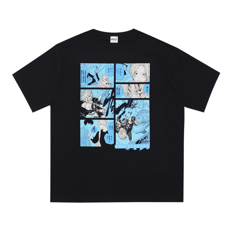 『SAKAMOTO DAYS』ビッグシルエットTシャツ “HEROES” 朝倉シン BE2