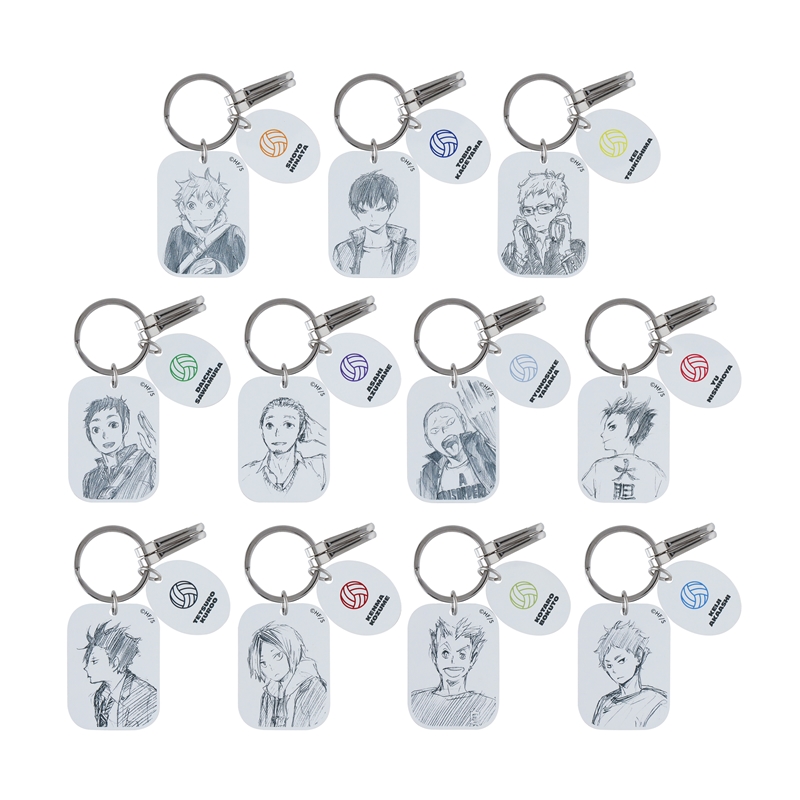 『ハイキュー！！』クリアベースキーホルダー　第１弾　（全１１種／ランダム１種入り）　＜ハイキュー！！　ＦＡＮ　ＰＡＲＫ＞　ＢＥ２