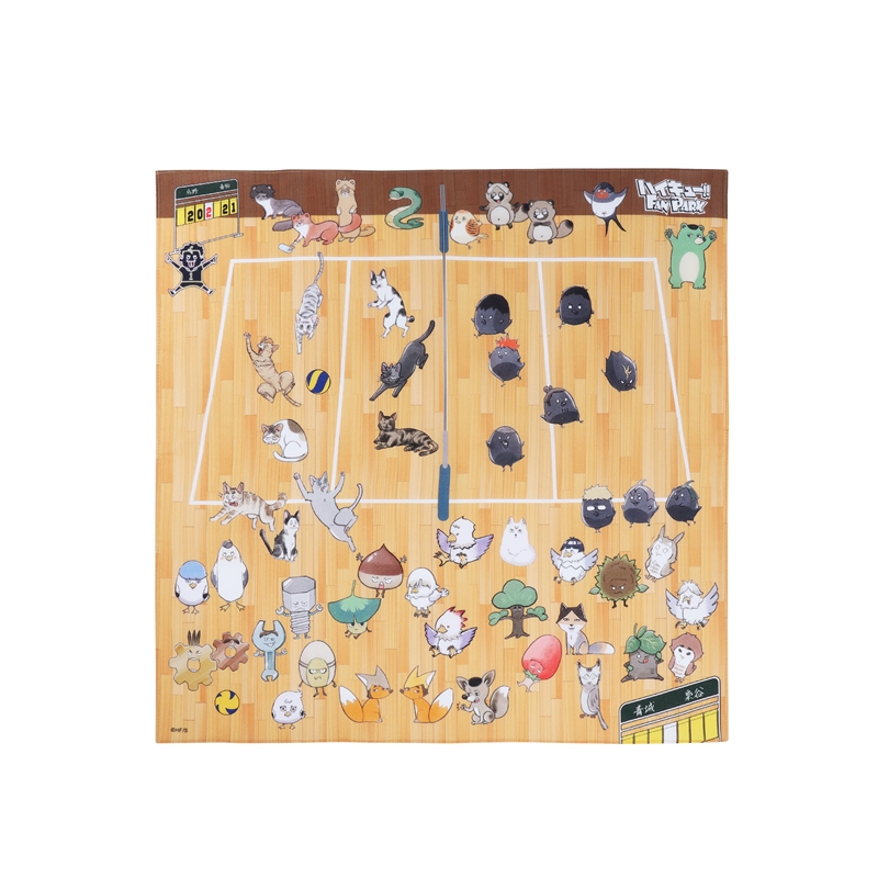 『ハイキュー！！』ハンカチ　動物＆モチーフＶｅｒ．　［コート］　＜ハイキュー！！　ＦＡＮ　ＰＡＲＫ＞　ＢＥ２