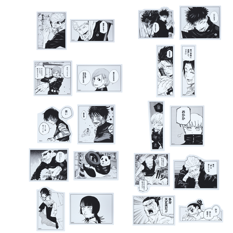 『呪術廻戦』名場面クリアステッカーコレクション２枚入り　［生徒］　（全１０組／ランダム１組入り）　ＢＥ２