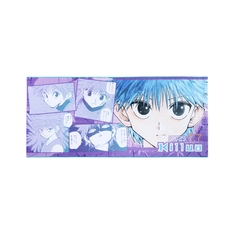 『HUNTER×HUNTER』フルカラーフェイスタオル キルア=ゾルディック BE3