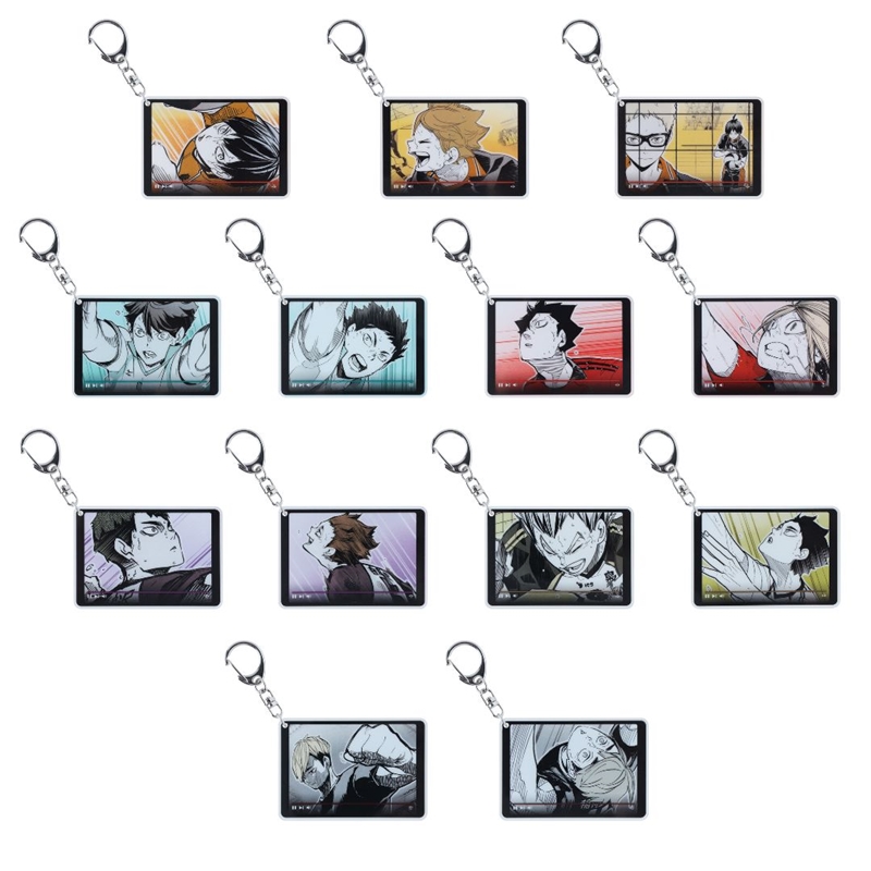 『ハイキュー！！』アクリルキーホルダー　−ｔｈｅ　ｈｉｇｈｌｉｇｈｔｓ−　第１弾　（全１３種／ランダム１種入り）　＜ハイキュー！！　ＦＡＮ　ＰＡＲＫ＞　ＢＥ２