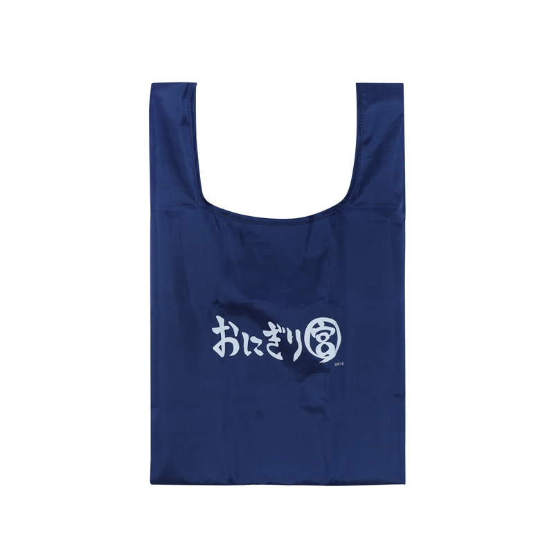 『ハイキュー！！』おにぎり宮　“お持ち帰り”レジ袋風エコバッグ　ネイビー　＜ハイキュー！！　ＦＡＮ　ＰＡＲＫ＞　ＢＥ２