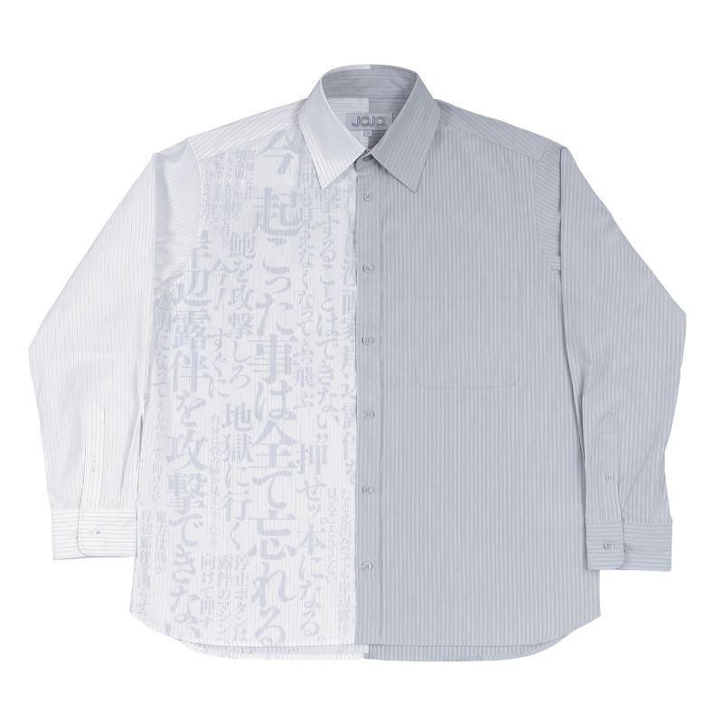 ＪＯＪＯ　ｍａｇａｚｉｎｅ特製アシンメトリーシャツ　岸辺露伴カラー　ＸＳサイズ　ＢＥ２