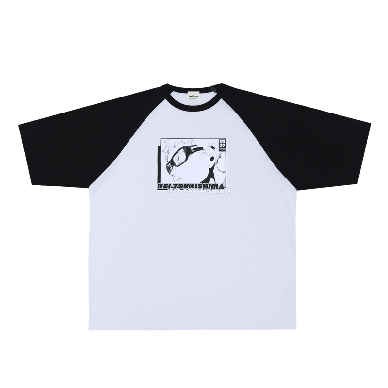 『ハイキュー!!』ラグランTシャツ “HEROES” 月島蛍 BE3