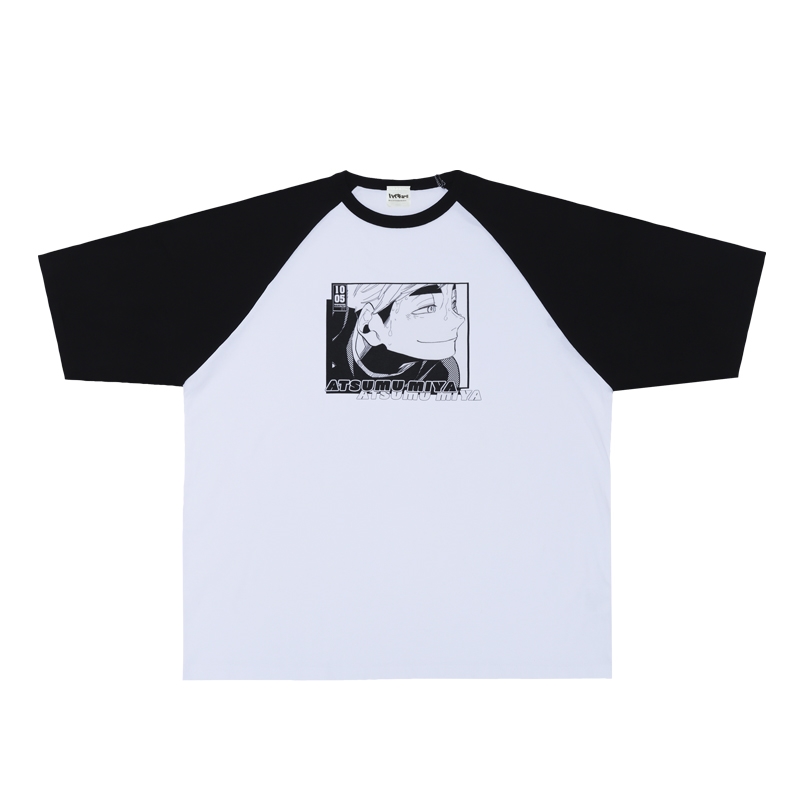 『ハイキュー!!』ラグランTシャツ “HEROES” 宮侑 BE4