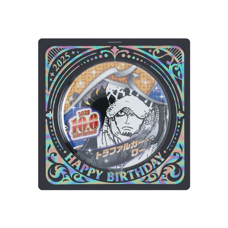 『ＯＮＥ　ＰＩＥＣＥ』バースデイ缶バッジ　トラファルガー・ロー　ＢＥ４