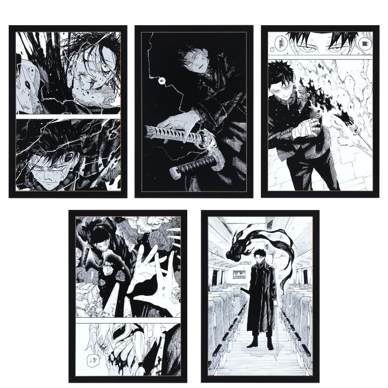 『カグラバチ』フレーム付きポストカード５枚セット　ＭＯＮＯＣＨＲＯＭＥ　ＢＥ４−ＡＮＴ