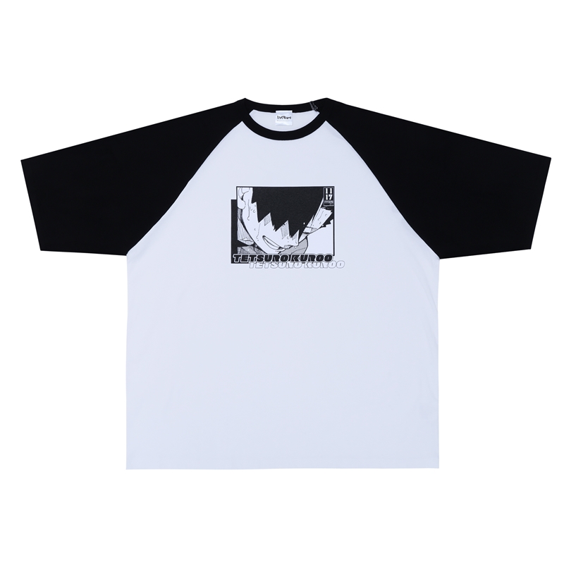 『ハイキュー!!』ラグランTシャツ “HEROES” 黒尾鉄朗 BE4