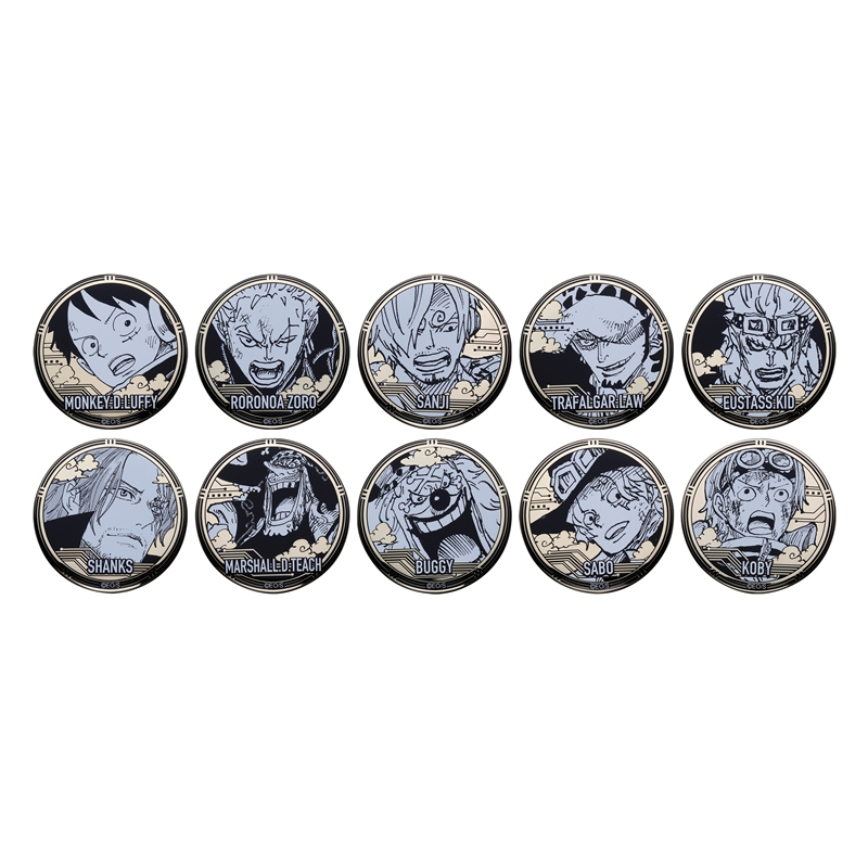 『ＯＮＥ　ＰＩＥＣＥ』黄金缶バッジコレクション　第２弾　（全１０種／ランダム１種入り）　ＢＥ４−ＪＳ