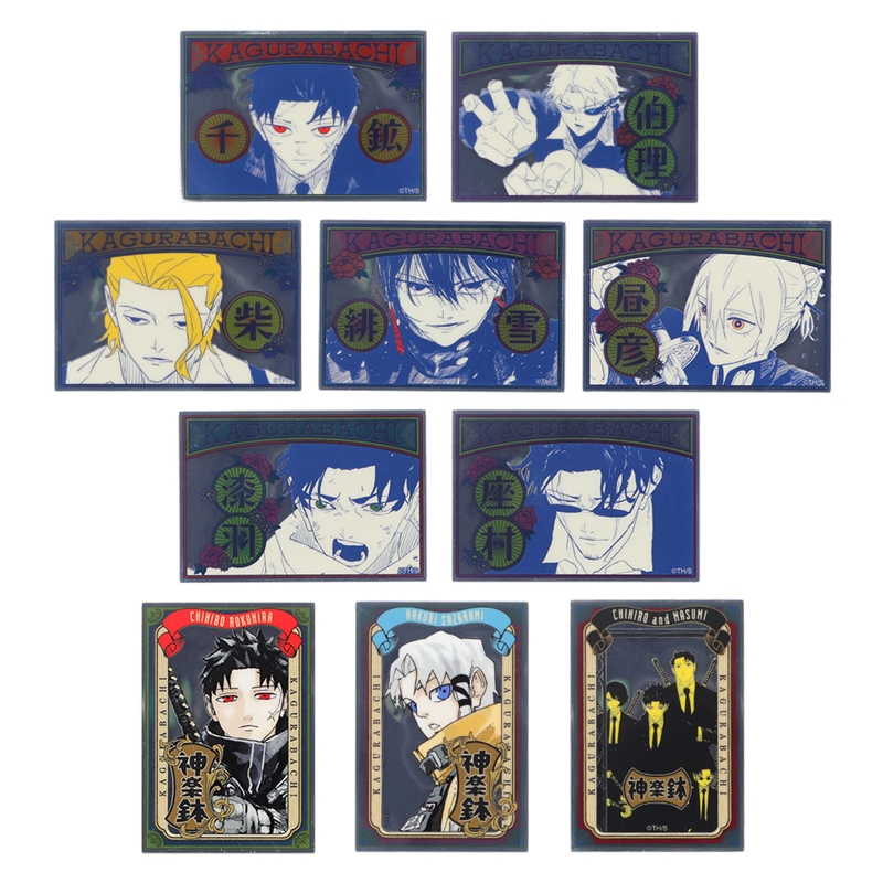 『カグラバチ』パブミラー風アクリルステッカーコレクション　第１弾　（全１０種／ランダム１種入り）　ＢＥ４−ＪＳ