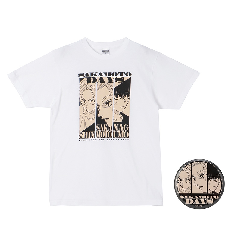 ＪＦ限定　『ＳＡＫＡＭＯＴＯ　ＤＡＹＳ』缶バッジ付きＴシャツ　フリーサイズ　ＢＥ４−ＪＦ