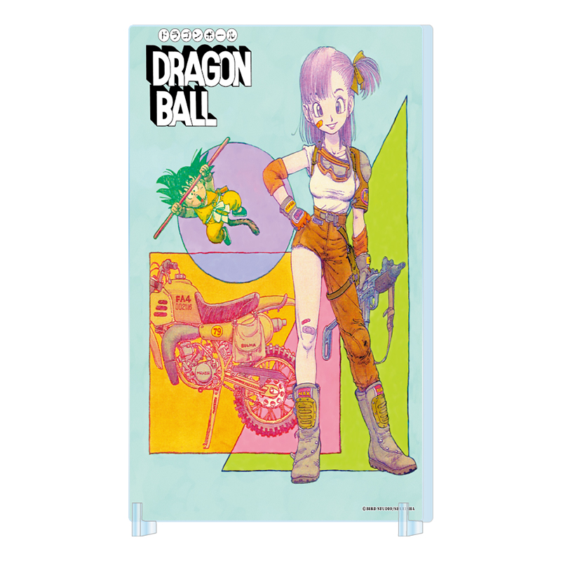 JCS限定 『DRAGON BALL』箔入りアクリルアート 孫悟空&ブルマ BE4