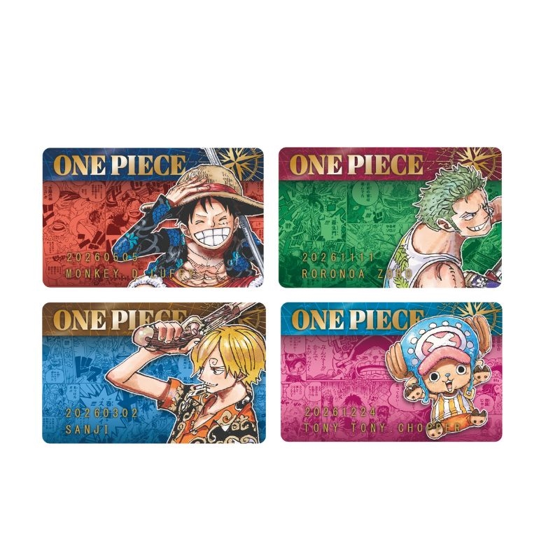 『ONE PIECE』バースデイコレクションカード2026 4枚セット(ルフィ/ゾロ/サンジ/チョッパー) BF1