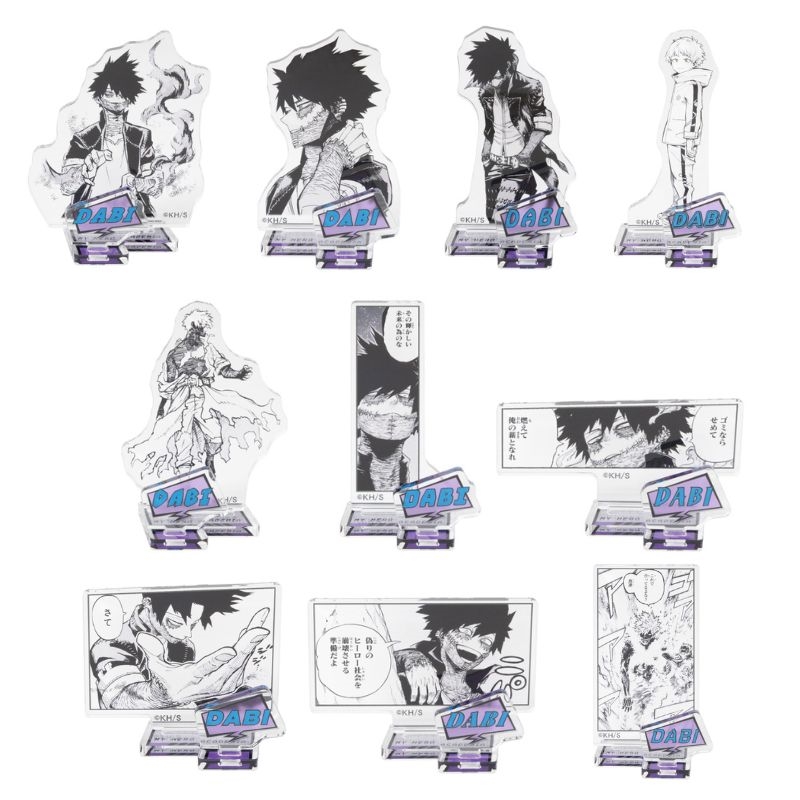 ＪＣＳ限定　『僕のヒーローアカデミア』アクリルフィギュアコレクション“ＶＩＬＬＡＩＮＳ”　荼毘　全種セット　（全１０種入り）　ＢＦ１