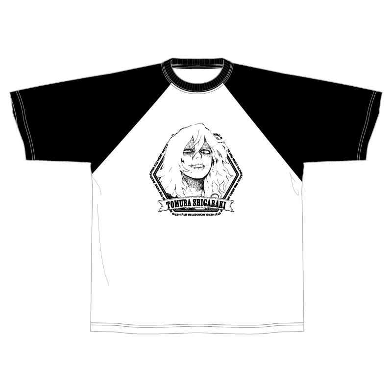 『僕のヒーローアカデミア』ラグランＴシャツ　“ＶＩＬＬＡＩＮＳ”　死柄木弔　ＢＦ２