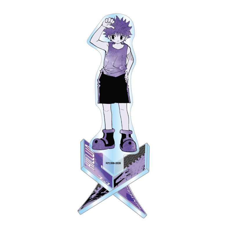 『ＨＵＮＴＥＲ×ＨＵＮＴＥＲ』バースデイアクリル“Ｘ”フィギュア−ｗｉｔｈ−　キルア＝ゾルディック　ＢＦ３